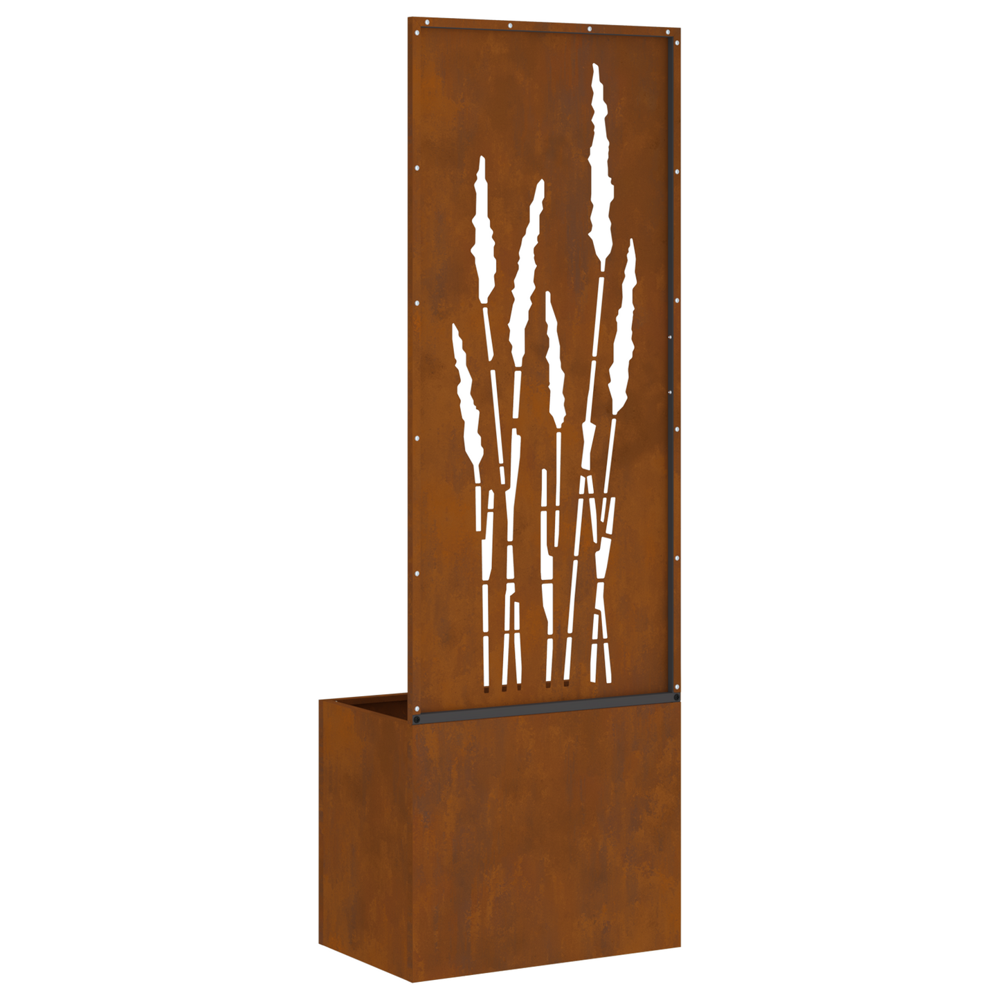 Tuinplant met Decoratief Paneel Roestig 50 x 140 cm Cortenstaal