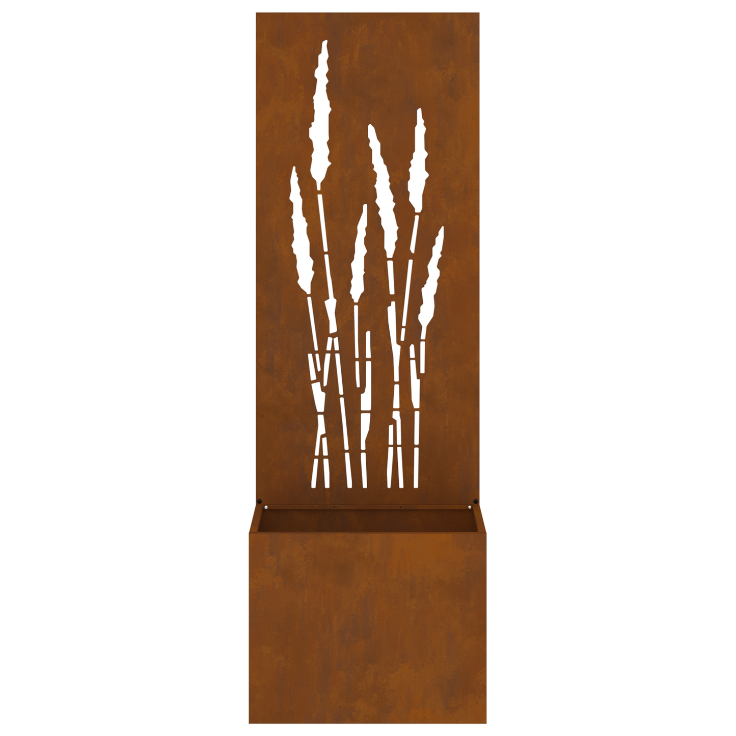 Tuinplant met Decoratief Paneel Roestig 50 x 140 cm Cortenstaal