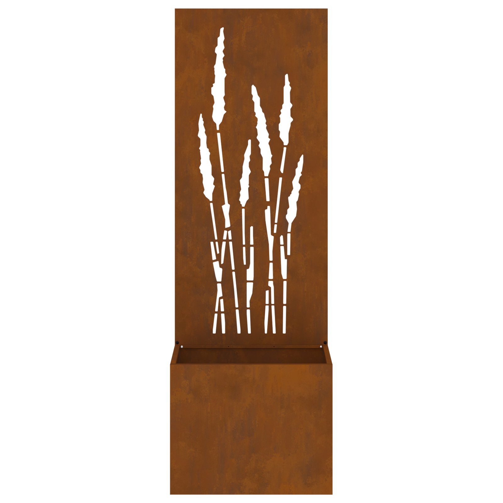 Tuinplant met Decoratief Paneel Roestig 50 x 140 cm Cortenstaal