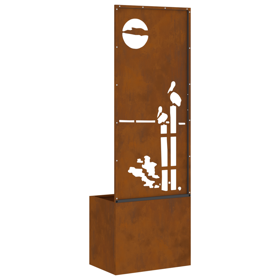 Tuinplant met Decoratief Paneel Roestig 50 x 140 cm