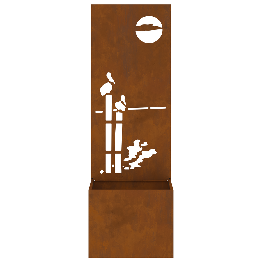 Tuinplant met Decoratief Paneel Roestig 50 x 140 cm