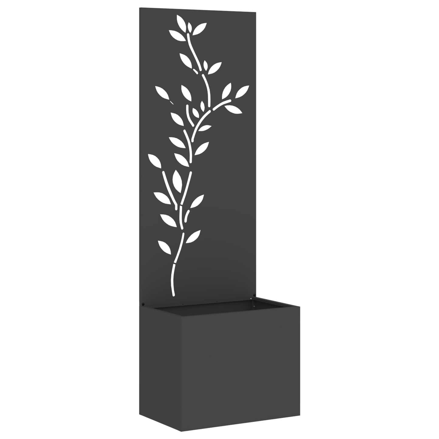 Tuinplant met Decoratief Paneel Zwart 50 x 140 cm