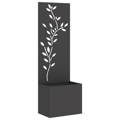 Tuinplant met Decoratief Paneel Zwart 50 x 140 cm