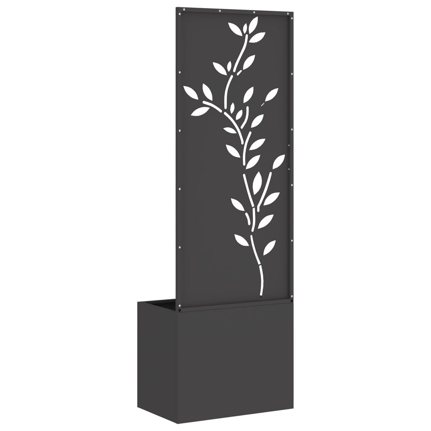 Tuinplant met Decoratief Paneel Zwart 50 x 140 cm