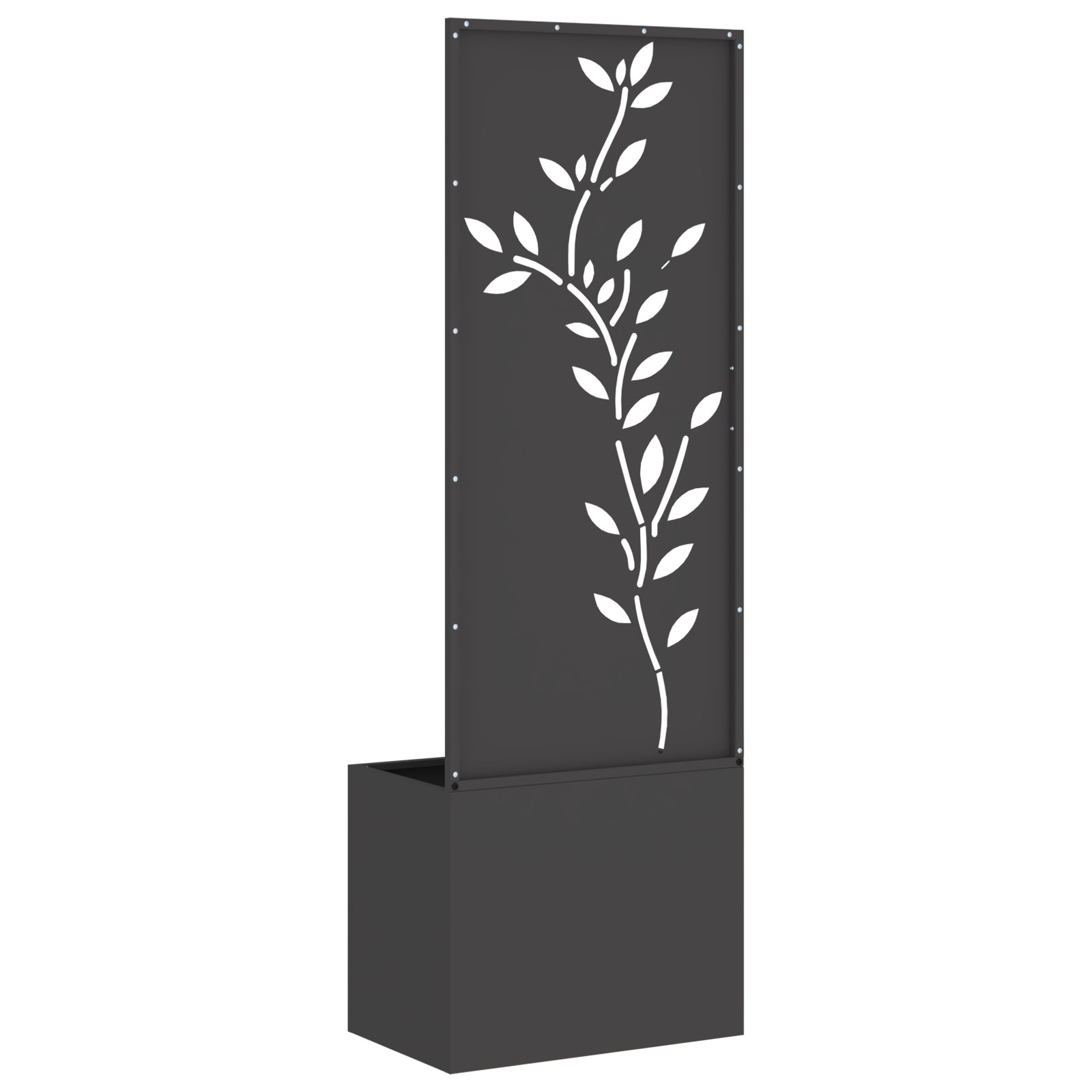 Tuinplant met Decoratief Paneel Zwart 50 x 140 cm