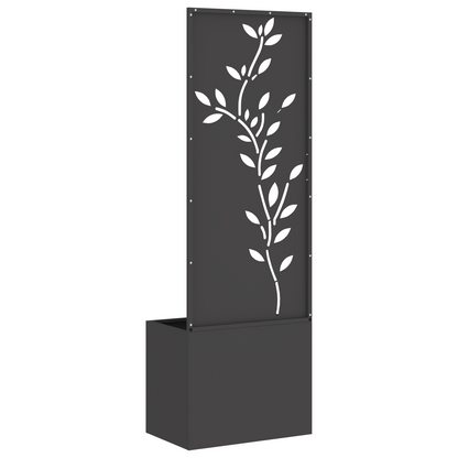 Tuinplant met Decoratief Paneel Zwart 50 x 140 cm