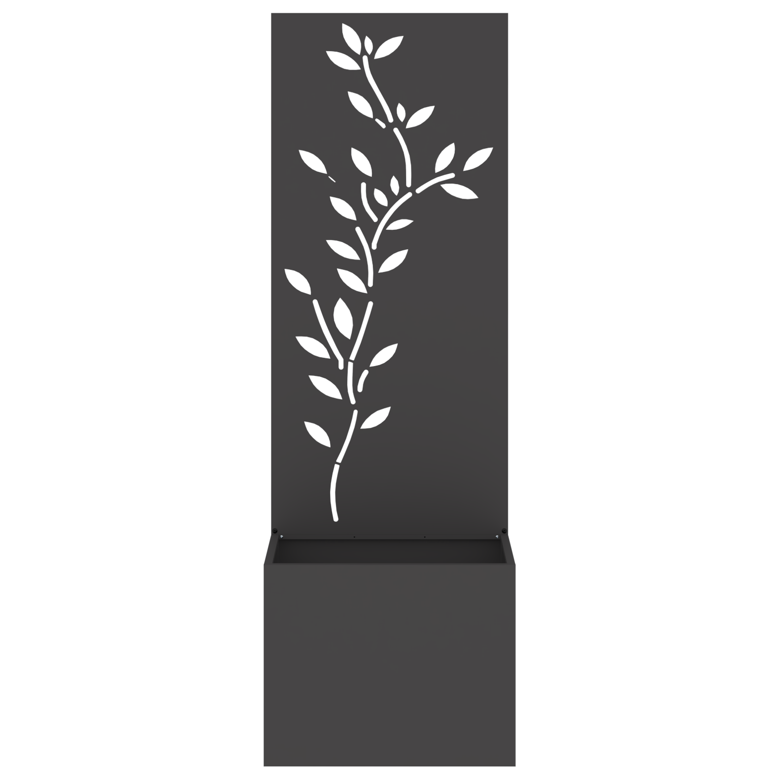 Tuinplant met Decoratief Paneel Zwart 50 x 140 cm