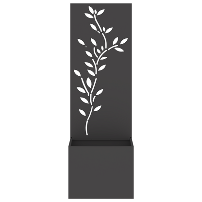 Tuinplant met Decoratief Paneel Zwart 50 x 140 cm