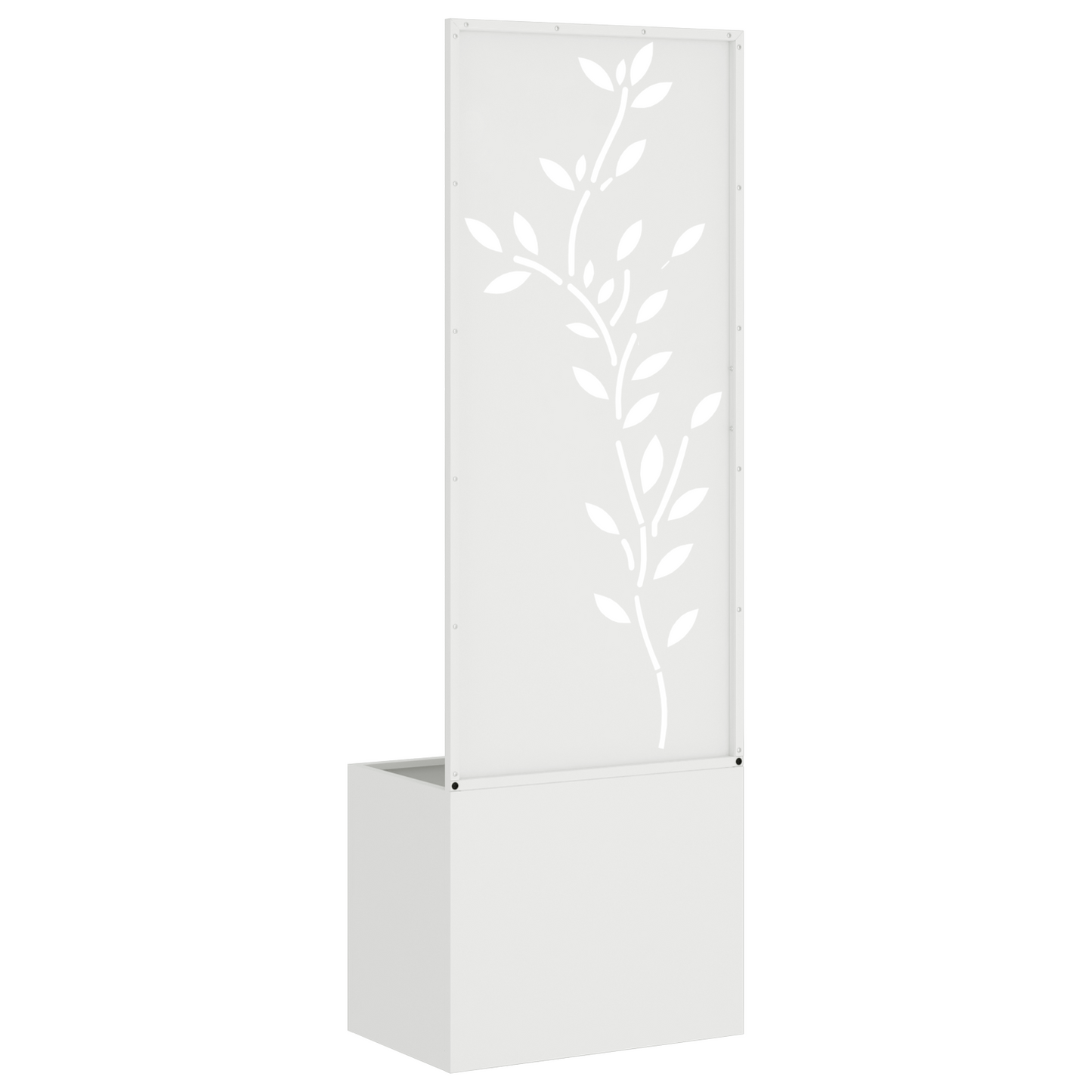 Tuinplant met Decoratief Paneel Wit 50 x 140 cm
