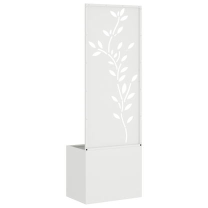 Tuinplant met Decoratief Paneel Wit 50 x 140 cm