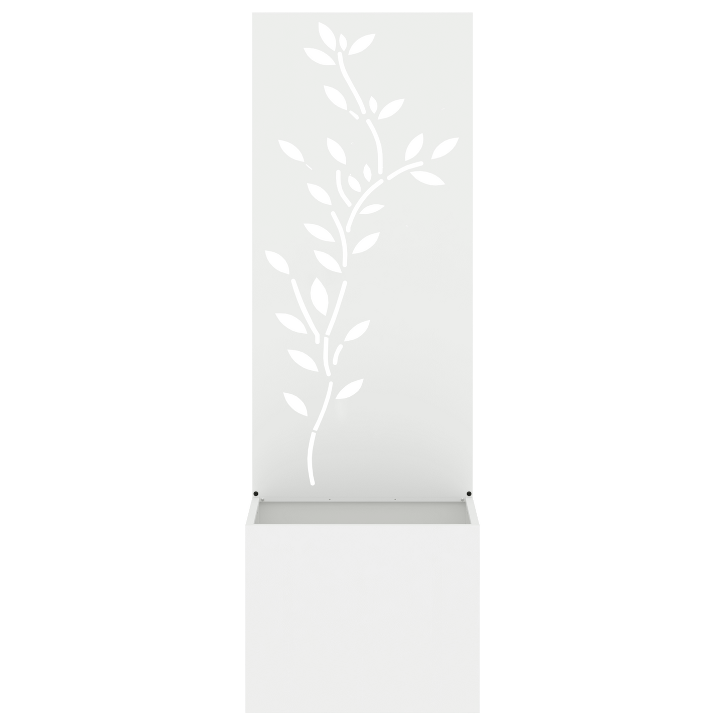 Tuinplant met Decoratief Paneel Wit 50 x 140 cm