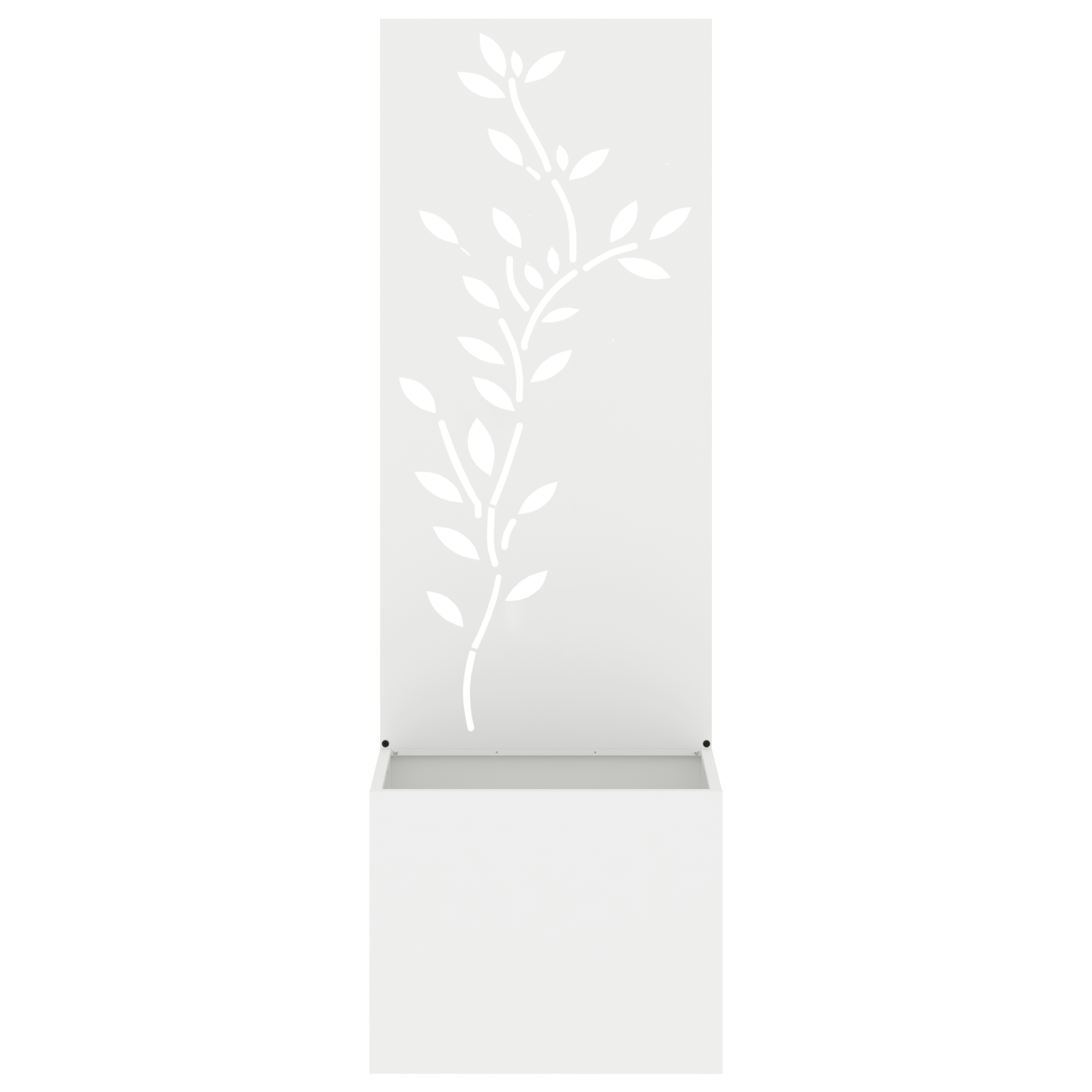 Tuinplant met Decoratief Paneel Wit 50 x 140 cm