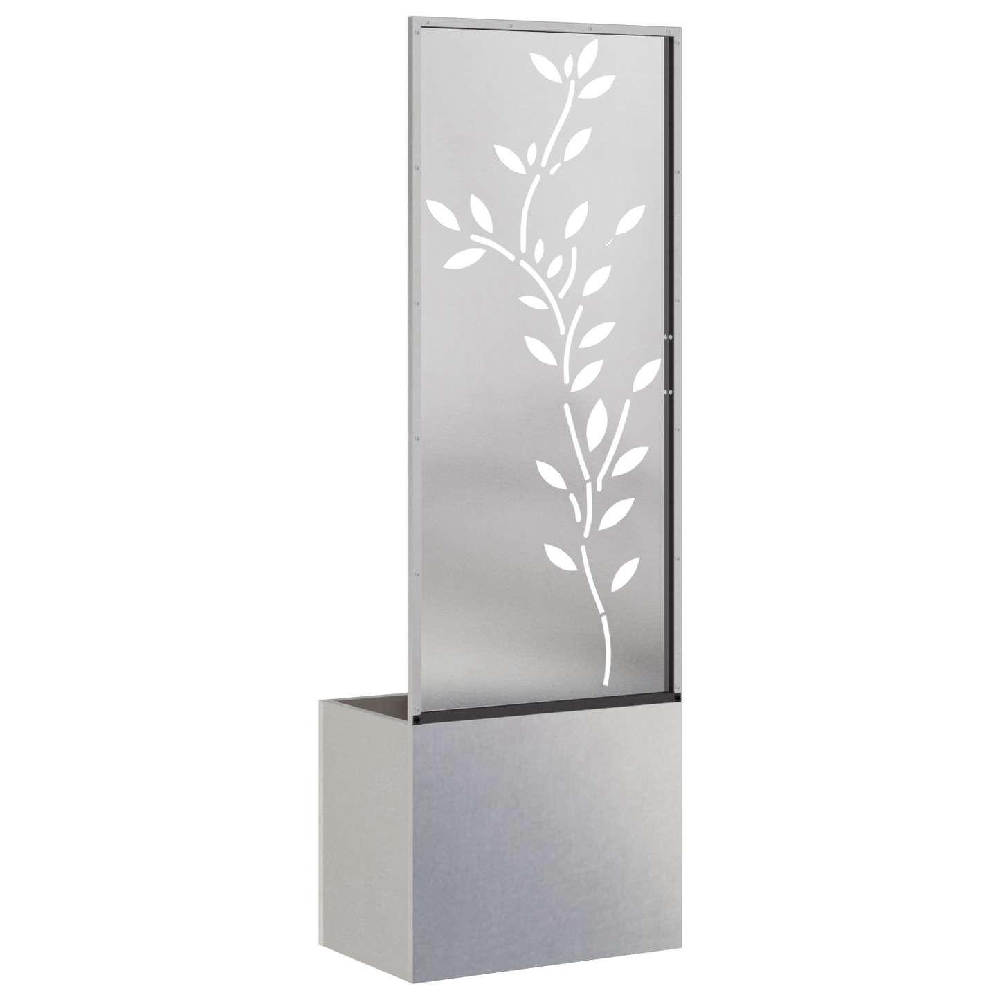 Tuinplant met Decoratief Paneel Zilver 50 x 140 cm