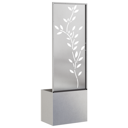 Tuinplant met Decoratief Paneel Zilver 50 x 140 cm