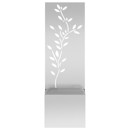 Tuinplant met Decoratief Paneel Zilver 50 x 140 cm