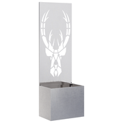 Decoratief paneel 50x140 cm zilver roestvrij staal