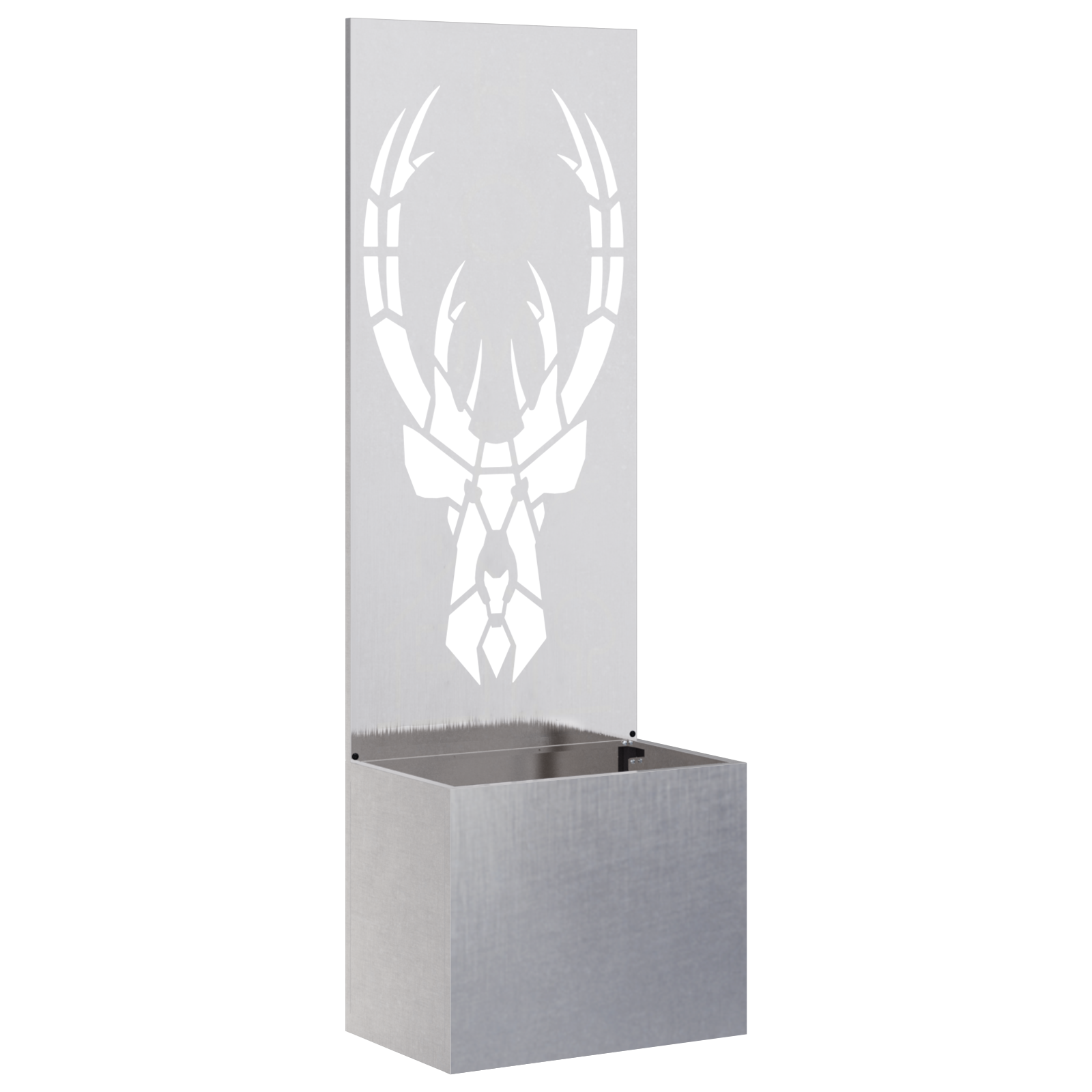 Tuinplant met Decoratief Paneel Zilver 50 x 140 cm