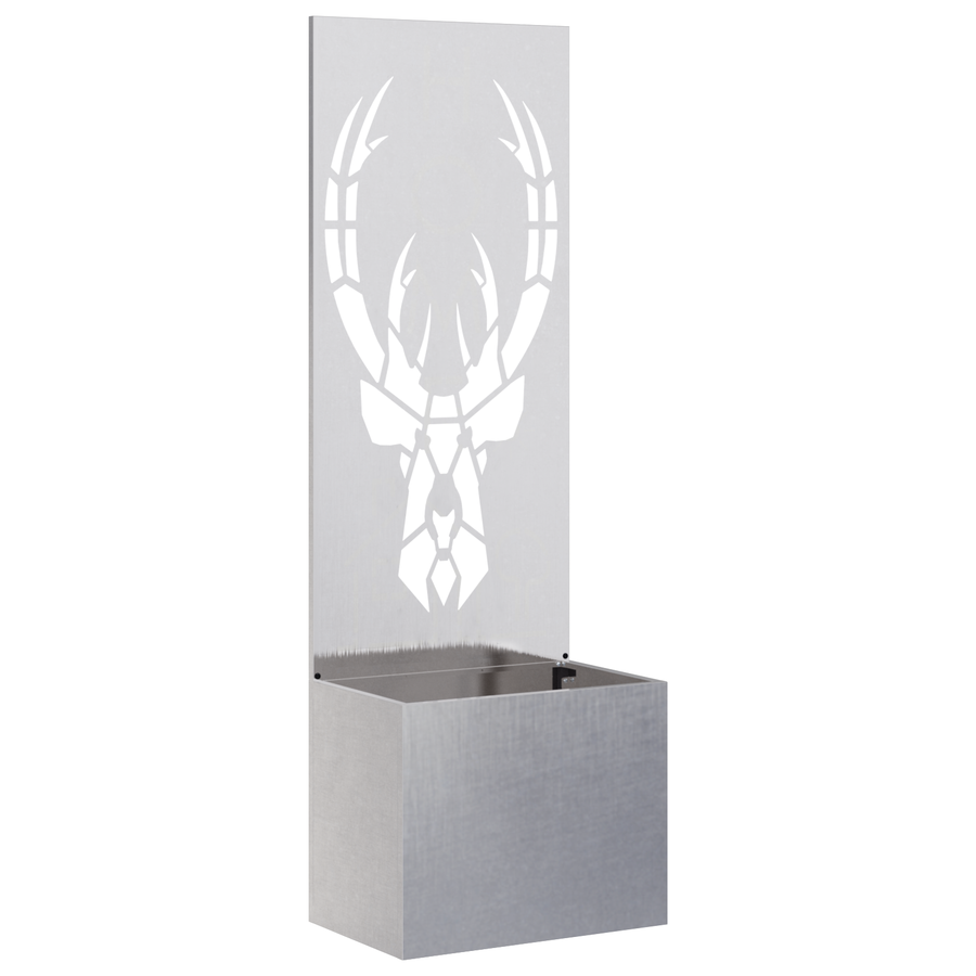 Tuinplant met Decoratief Paneel Zilver 50 x 140 cm