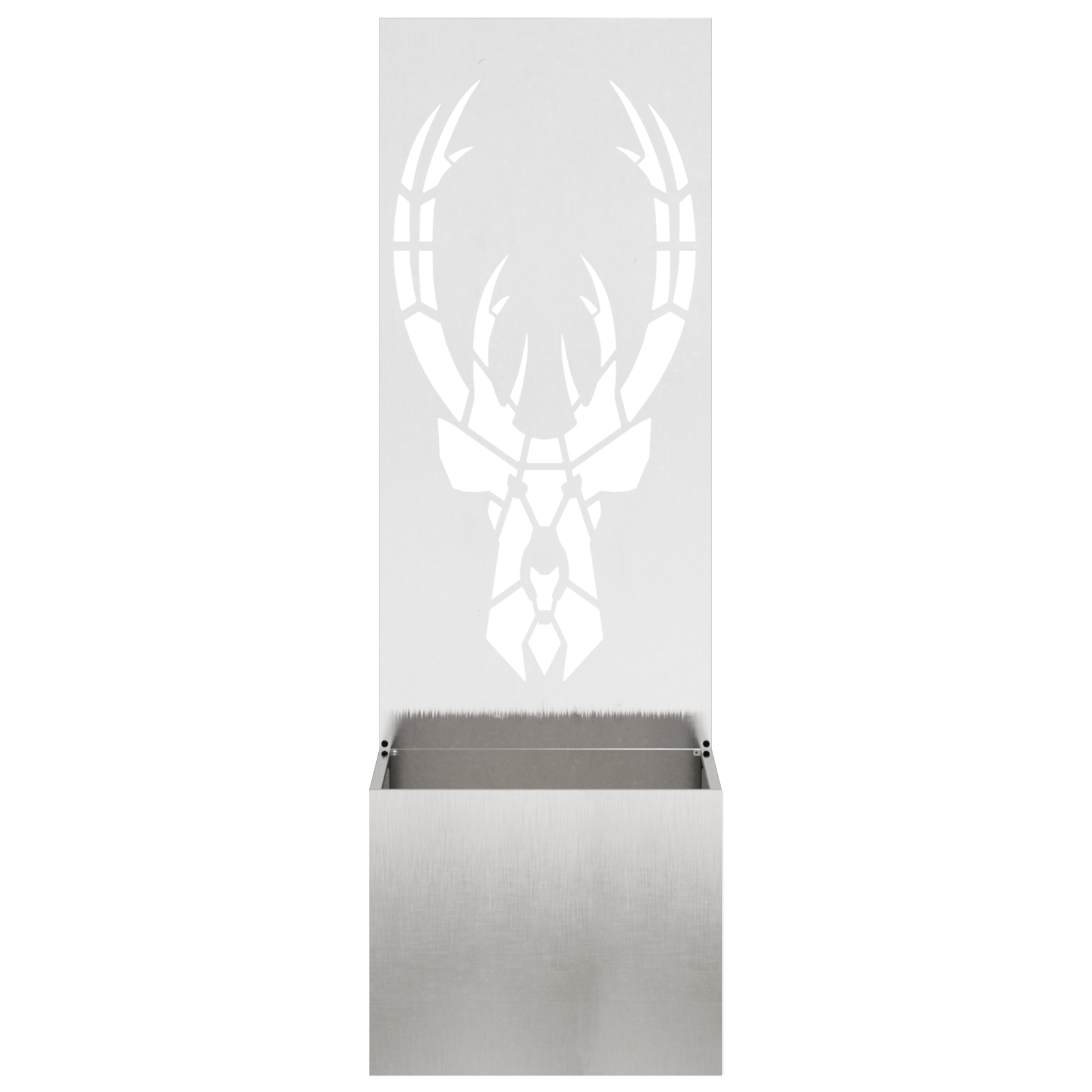 Tuinplant met Decoratief Paneel Zilver 50 x 140 cm