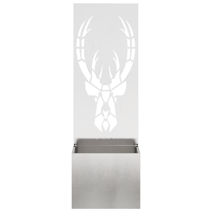 Tuinplant met Decoratief Paneel Zilver 50 x 140 cm