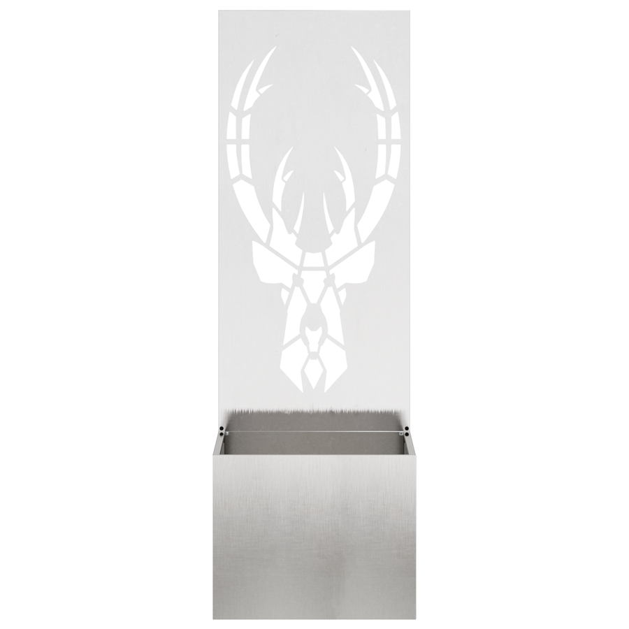 Tuinplant met Decoratief Paneel Zilver 50 x 140 cm