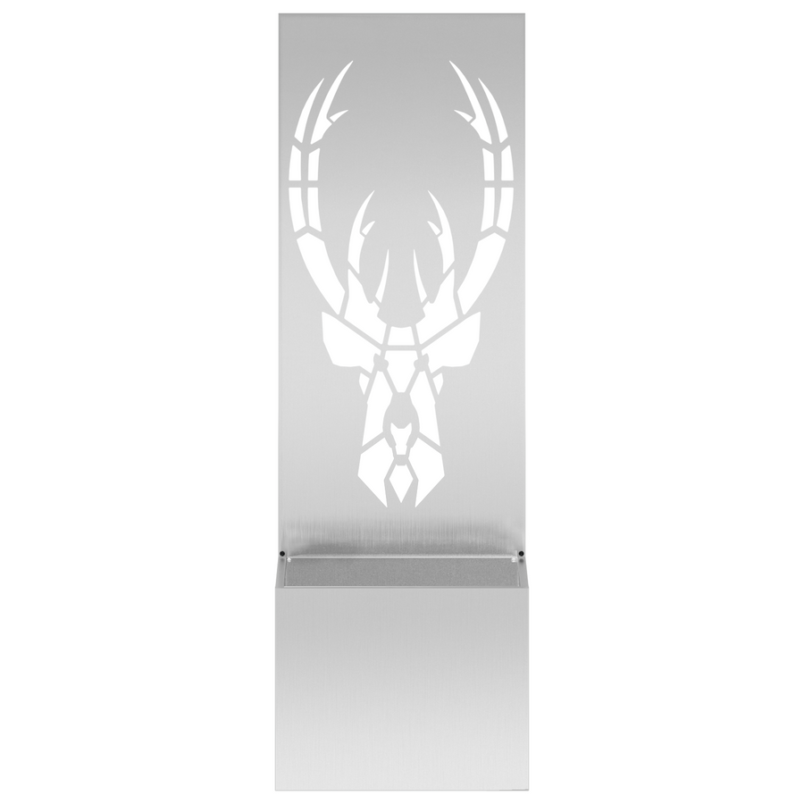 Tuinplant met Decoratief Paneel Zilver 50 x 140 cm