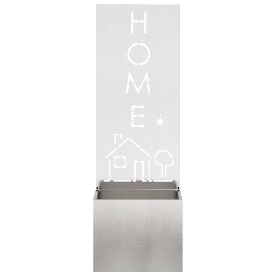 Tuinplant met Decoratief Paneel Zilver 50 x 140 cm