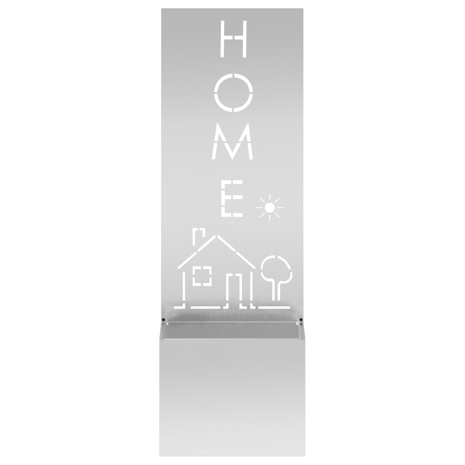 Tuinplant met Decoratief Paneel Zilver 50 x 140 cm
