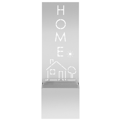 Tuinplant met Decoratief Paneel Zilver 50 x 140 cm