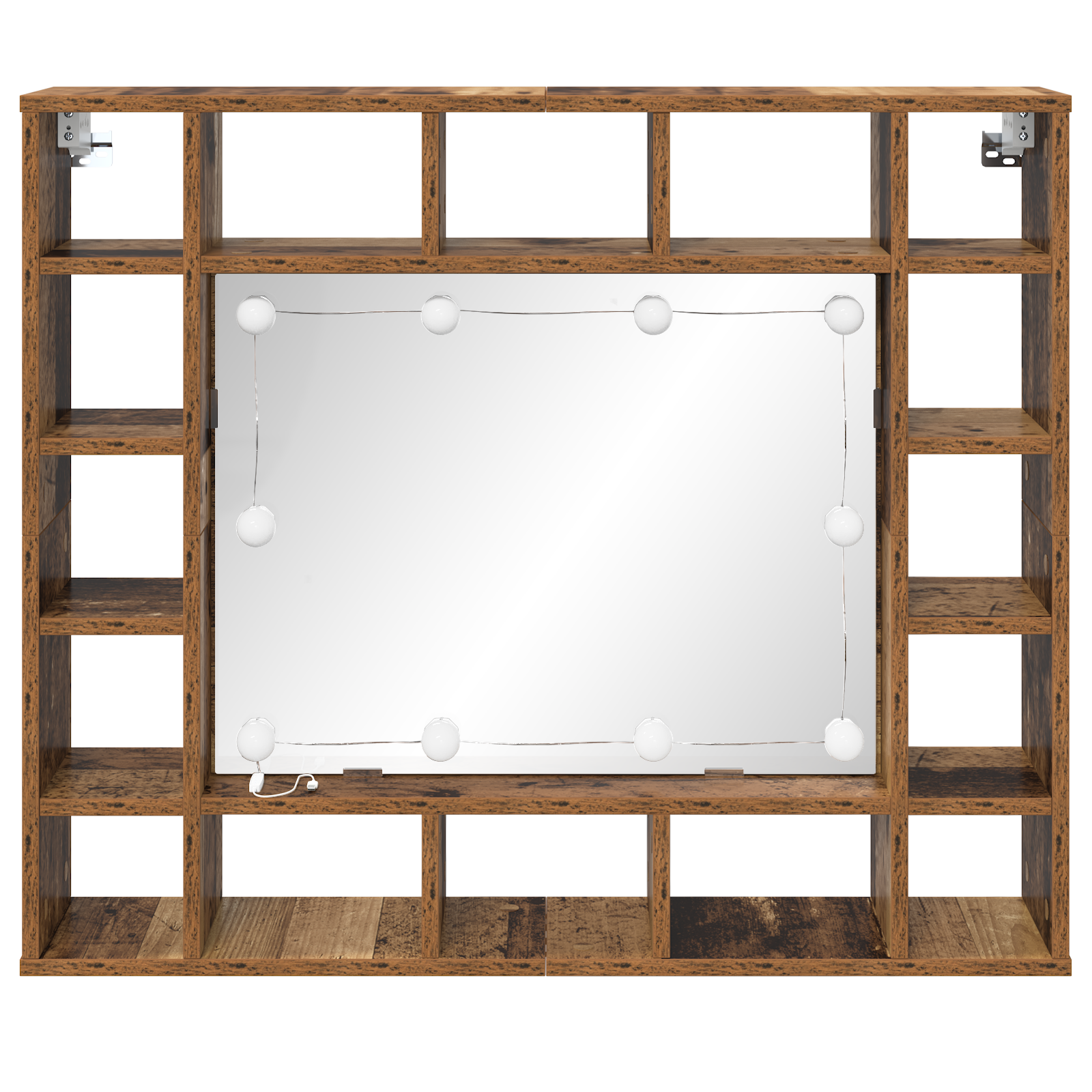 Spiegelkast Oud hout 91 x 15 x 76.5 cm Bewerkt hout