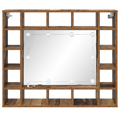 Spiegelkast Oud hout 91 x 15 x 76.5 cm Bewerkt hout