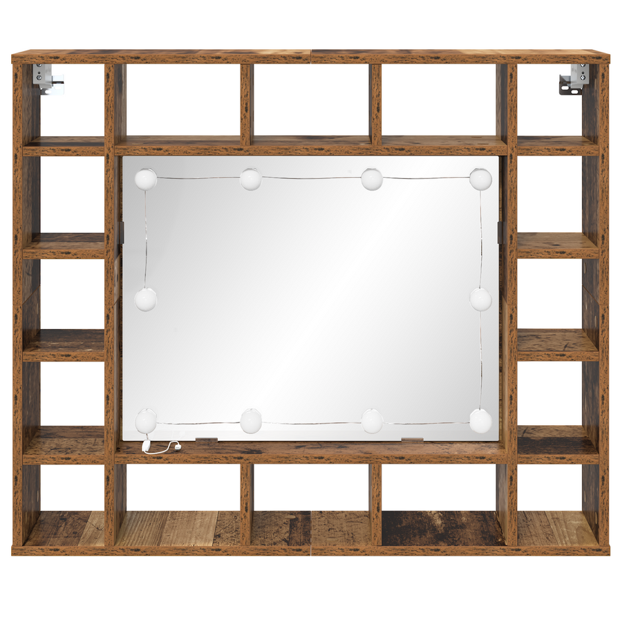 Spiegelkast Oud hout 91 x 15 x 76.5 cm Bewerkt hout