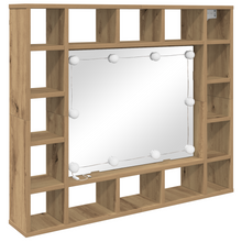Spiegelkast artisanaal eikenkleurig 91 x 15 x 76.5 cm