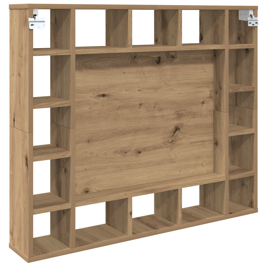 Spiegelkast artisanaal eikenkleurig 91 x 15 x 76.5 cm