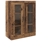 Wandkast 69.5x34x90 cm bruin bewerkt hout