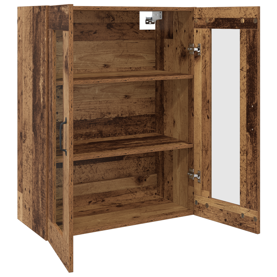 Hangende Wandkast Bruin 69.5 x 34 x 90 cm Bewerkt hout