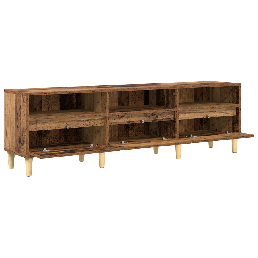 TV-kast met lade Oud hout 150 x 30 x 44.5 cm Bewerkt hout