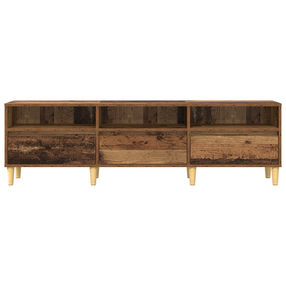 TV-kast met lade Oud hout 150 x 30 x 44.5 cm Bewerkt hout
