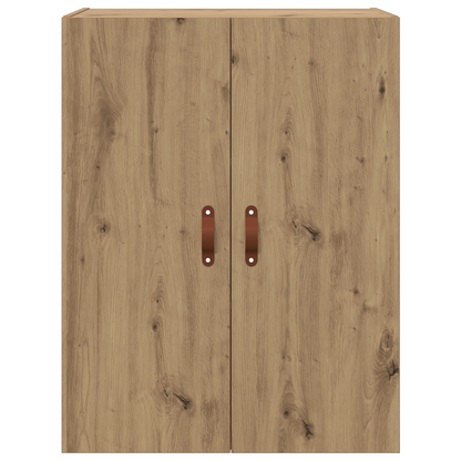 Wandkast met plank Wandgemonteerd met opslag met de deur Bruin 69.5 x 34 x 90 cm Bewerkt hout