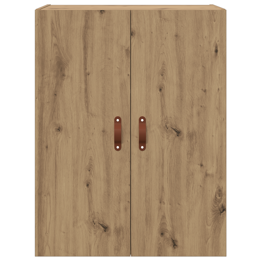 Wandkast met plank Wandgemonteerd met opslag met de deur Bruin 69.5 x 34 x 90 cm Bewerkt hout