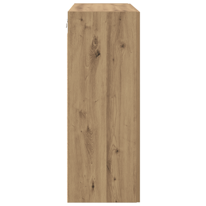 Wandkast met plank Wandgemonteerd met opslag met de deur Bruin 69.5 x 34 x 90 cm Bewerkt hout