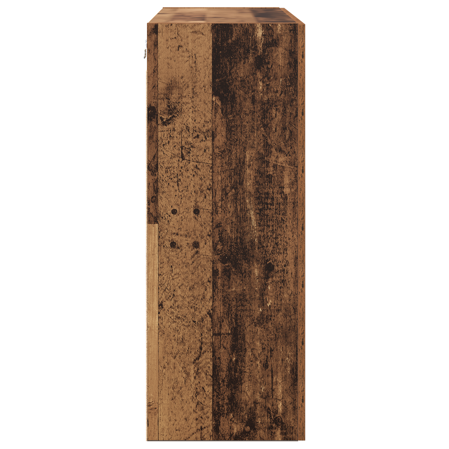 Wandkast met plank met opslag met de deur Oud hout 69.5 x 34 x 90 cm Bewerkt hout