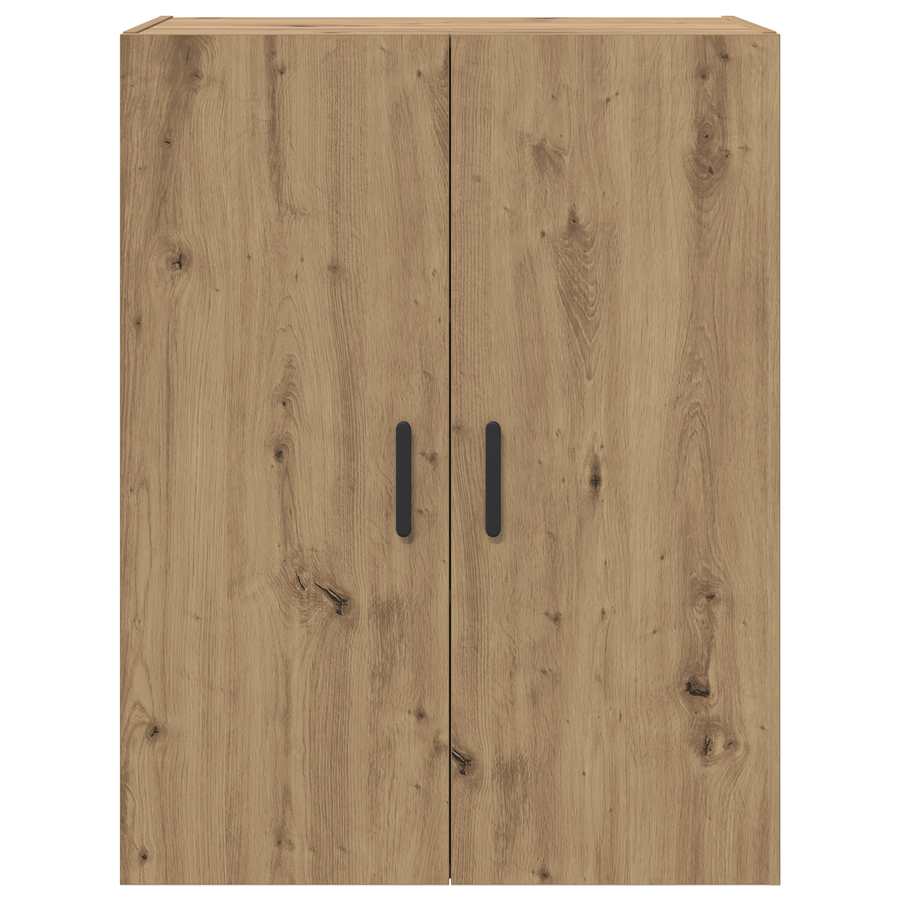 Wandkast artisanaal eikenkleurig 69.5 x 34 x 90 cm Bewerkt hout