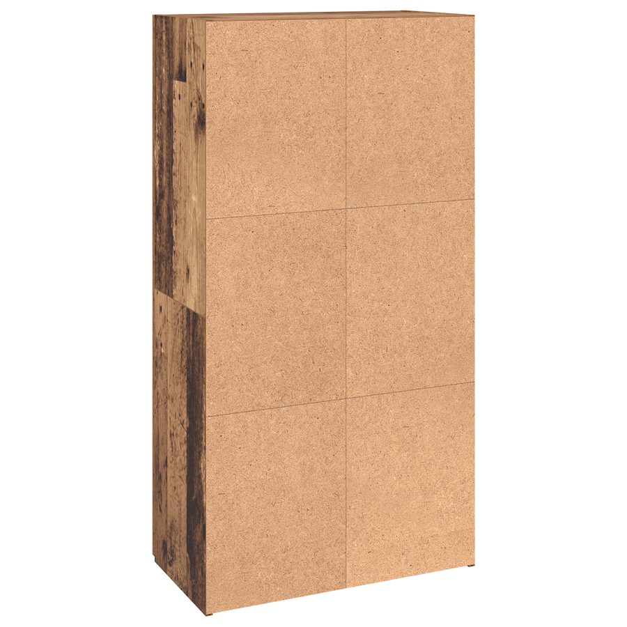 Kantoor kast met plank met opslag met de deur Oud hout 60 x 32 x 115 cm Bewerkt hout