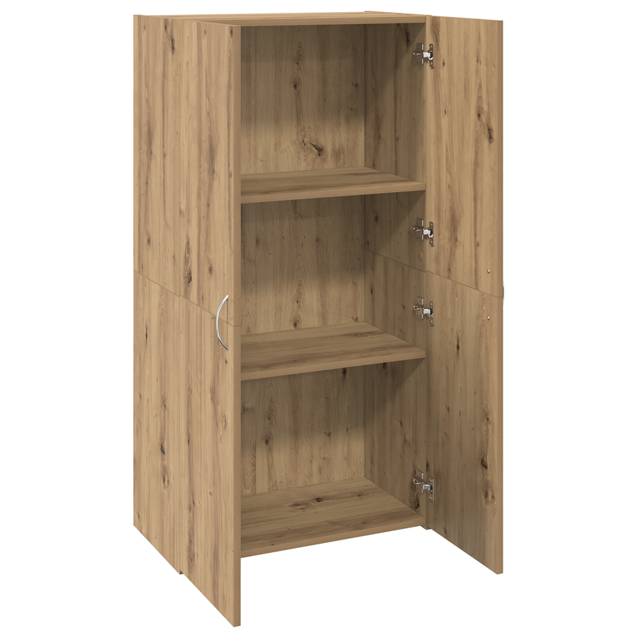 Kantoor kast met plank artisanaal eikenkleurig 60 x 32 x 115 cm
