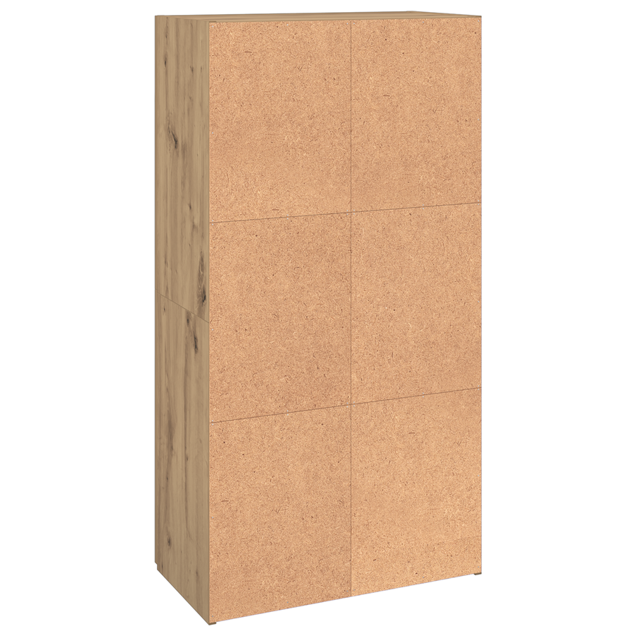 Kantoor kast met plank artisanaal eikenkleurig 60 x 32 x 115 cm
