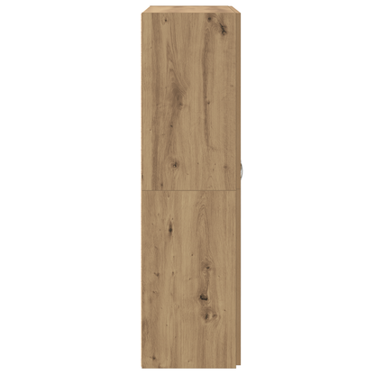 Kantoor kast met plank artisanaal eikenkleurig 60 x 32 x 115 cm