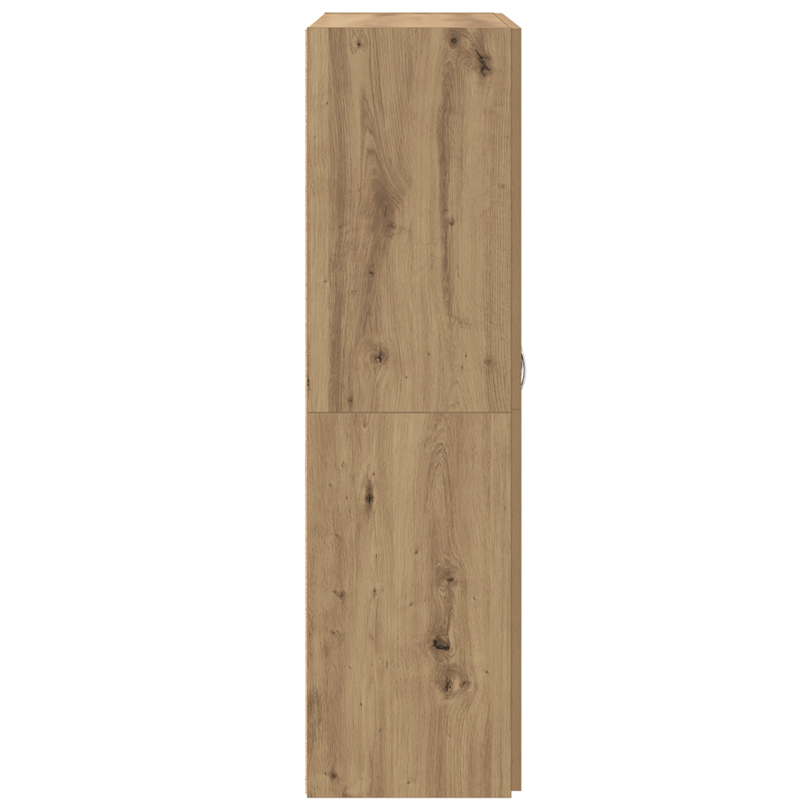 Kantoor kast met plank artisanaal eikenkleurig 60 x 32 x 115 cm
