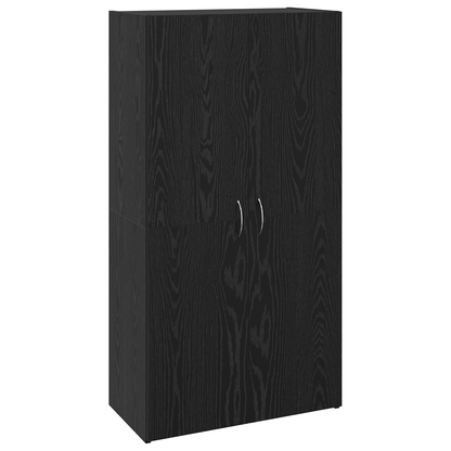 Kantoor kast Zwart eiken 60 x 32 x 115 cm Bewerkt hout