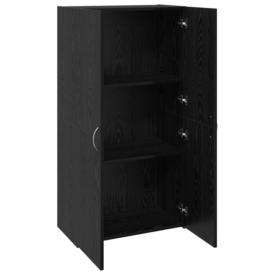 Kantoor kast Zwart eiken 60 x 32 x 115 cm Bewerkt hout